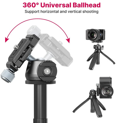 Metal Tripod With Arca Swiss Quick Release Plate Clamp Quick For DSLR SLR Camera Smartphone Live Tripod