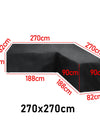 15 sizes Corner Outdoor Sofa Cover Garden Rattan Corner Furniture Cover V Shape L ShapeWaterproof Sofa Protect Set Dust Covers