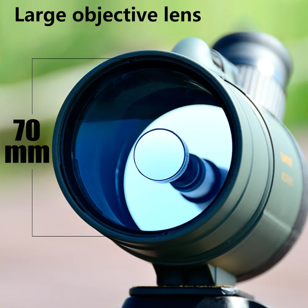 Professional Spotting Scope, Monocular Telescope,  Waterproof Telescope, Hunting Bird Watching Target, MC25-75x70 Zoom