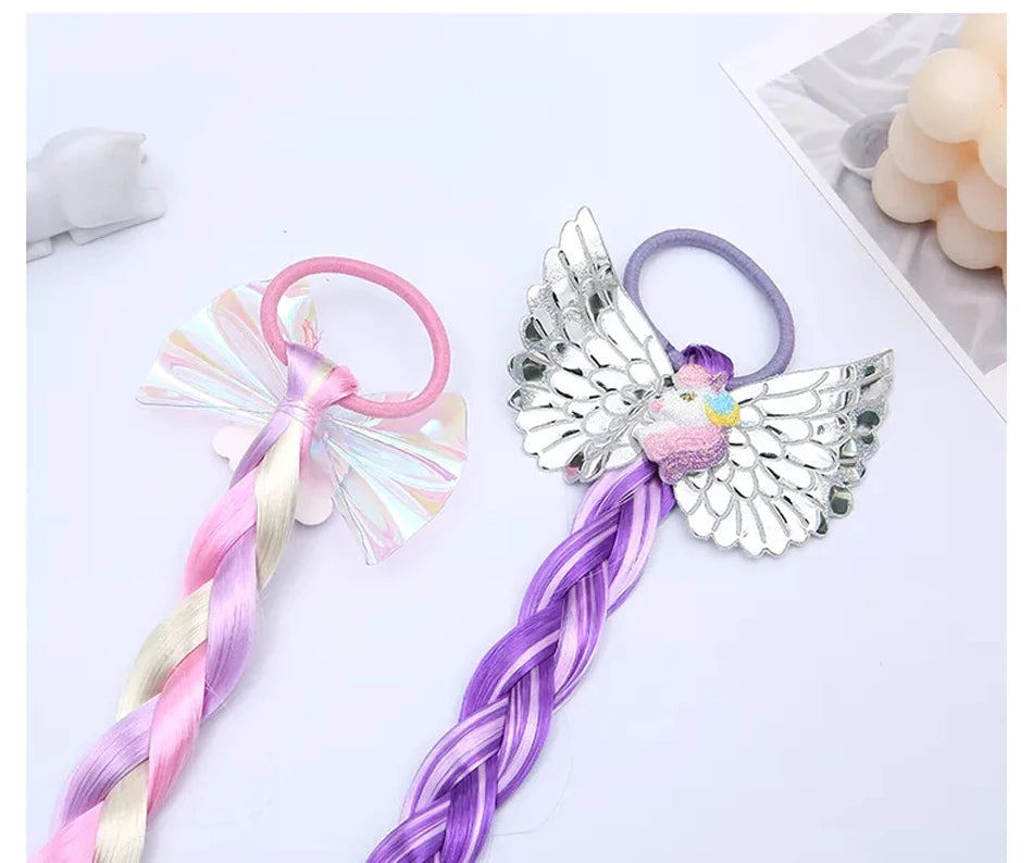 Princess Braid Elsa Headband Hairpiece Cosplay Braided Wigs for Elsa Dress Up Set for Toddler Girls Party Wedding Birthday