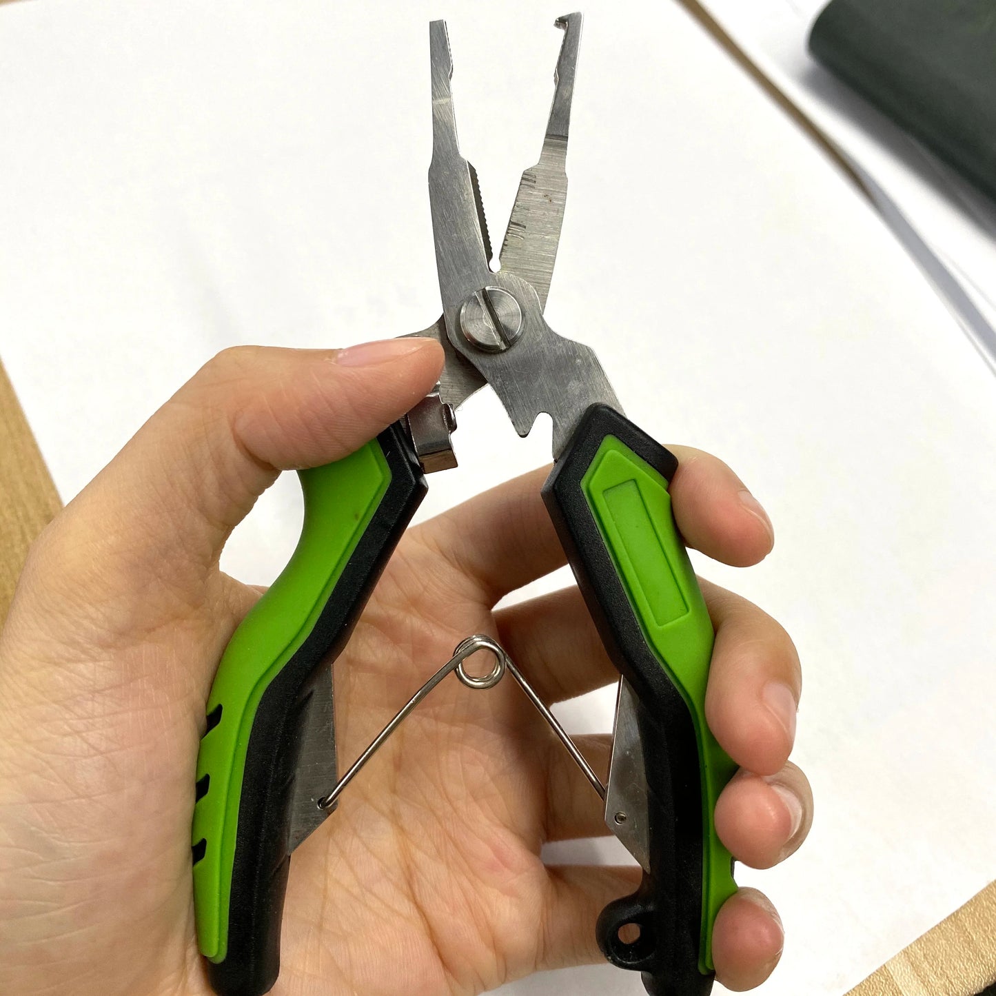 Multifunctional Fishing Pliers Stainless Steel Hook Remover Line Cutter Fishing Tackle Grip Split Ring Pliers Pesca