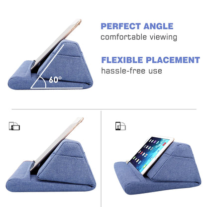 Tablet Pillow Stand, Soft Bed Pillow Holder, Fits up to 11" Pad, For iPad 10.2" 2019,New iPad Air 3 2,iPad Pro 11 20/10.5/9.7