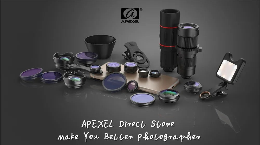 100X Smartphone Microscope Lens with LED Light Universal Clip