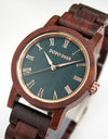 Watch Real Wood Wristband Wristwatches With Roman Numerals in Bamboo Box