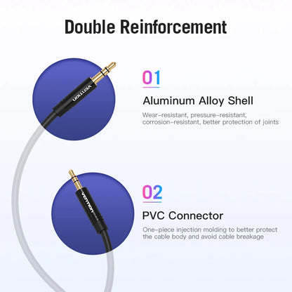 3.5 to 2.5 Aux Cable Jack 3.5 mm to Jack 2.5 mm Audio Cable Jack 3.5 for Headphone Aux Speaker Connector Cord 2.5 to 3.5