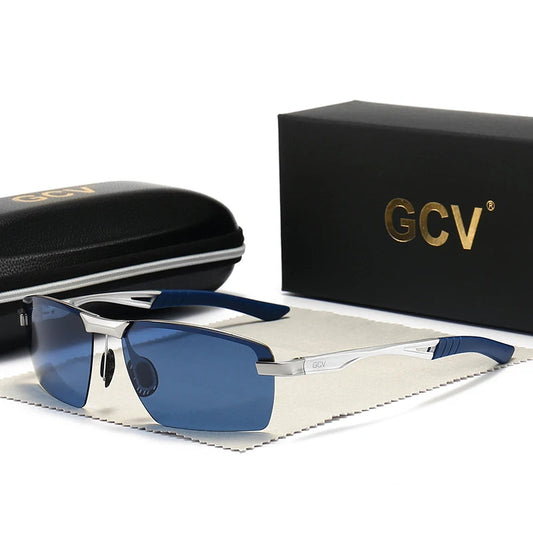 Ultralight Aluminium Magnesium Polarized UV400 Mirror Sports Sunglasses for Men Outdoor Driving Glasses