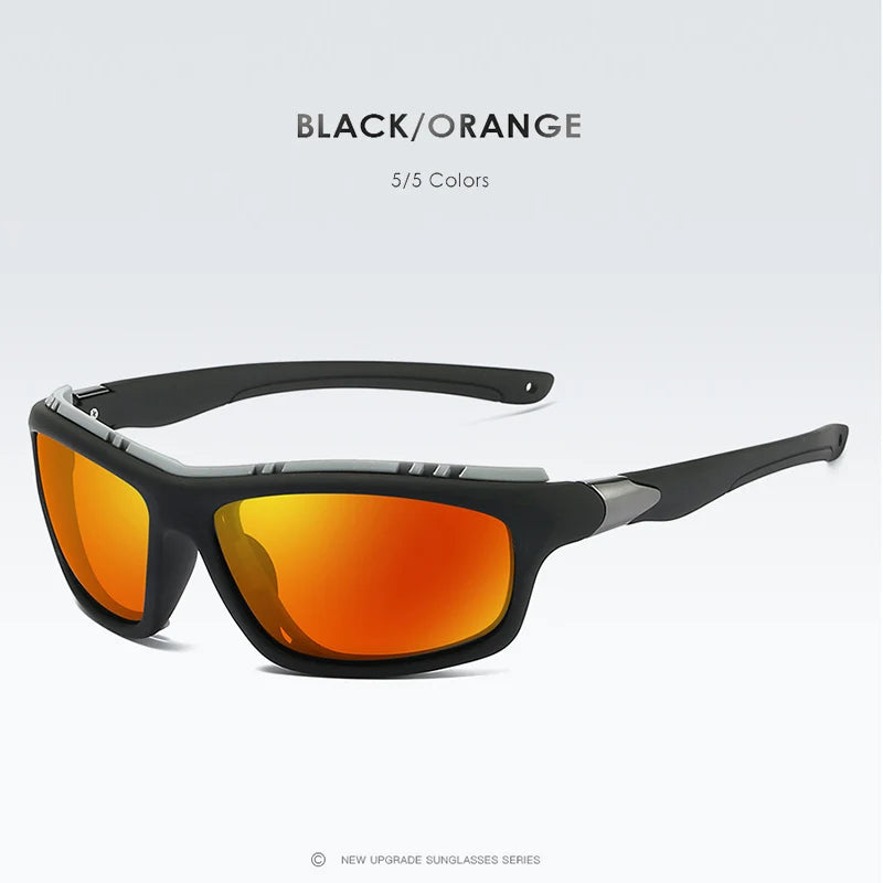Square Polarized Tactical UV400 Mirror Sunglasses for Men Women Outdoor Driving Glasses