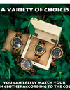 Wristwatches Quartz Watch Auto Date Real Wood Irregular Dial Colorful Band