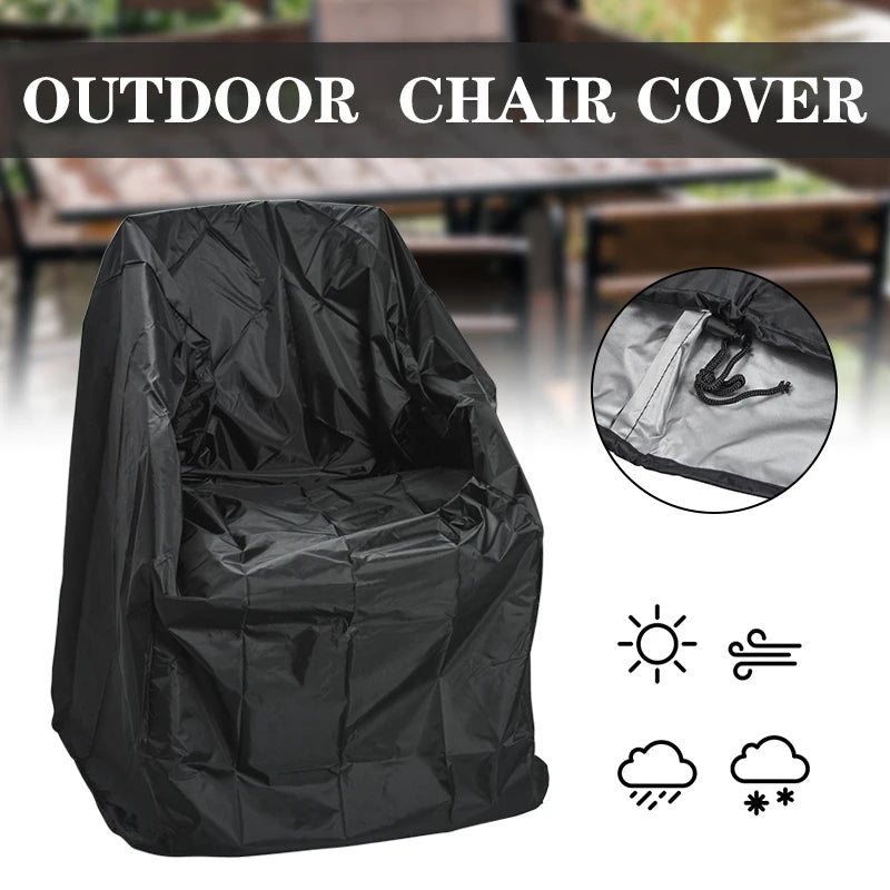 Waterproof Outdoor Chair Cover 210D Polyester Garden Patio Sofa Recliner Dustproof Rain Protection Cover