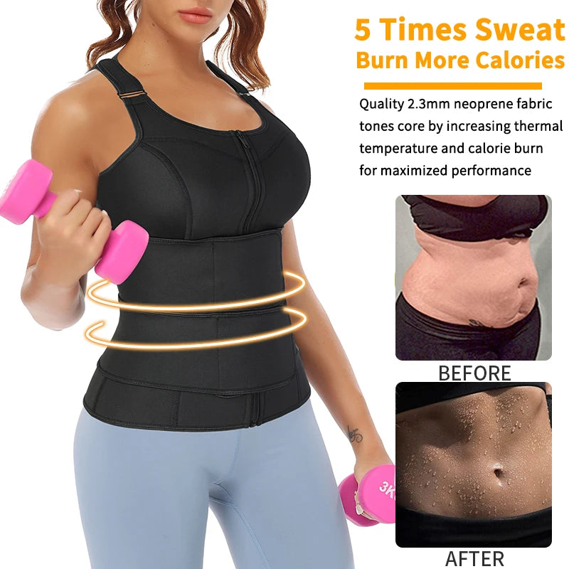 Fajas Colombianas Body Shapewear Female Modeling Strap Waist Trainer Body Shaper Slimming Belt Corset Top Sheath Sauna Suit