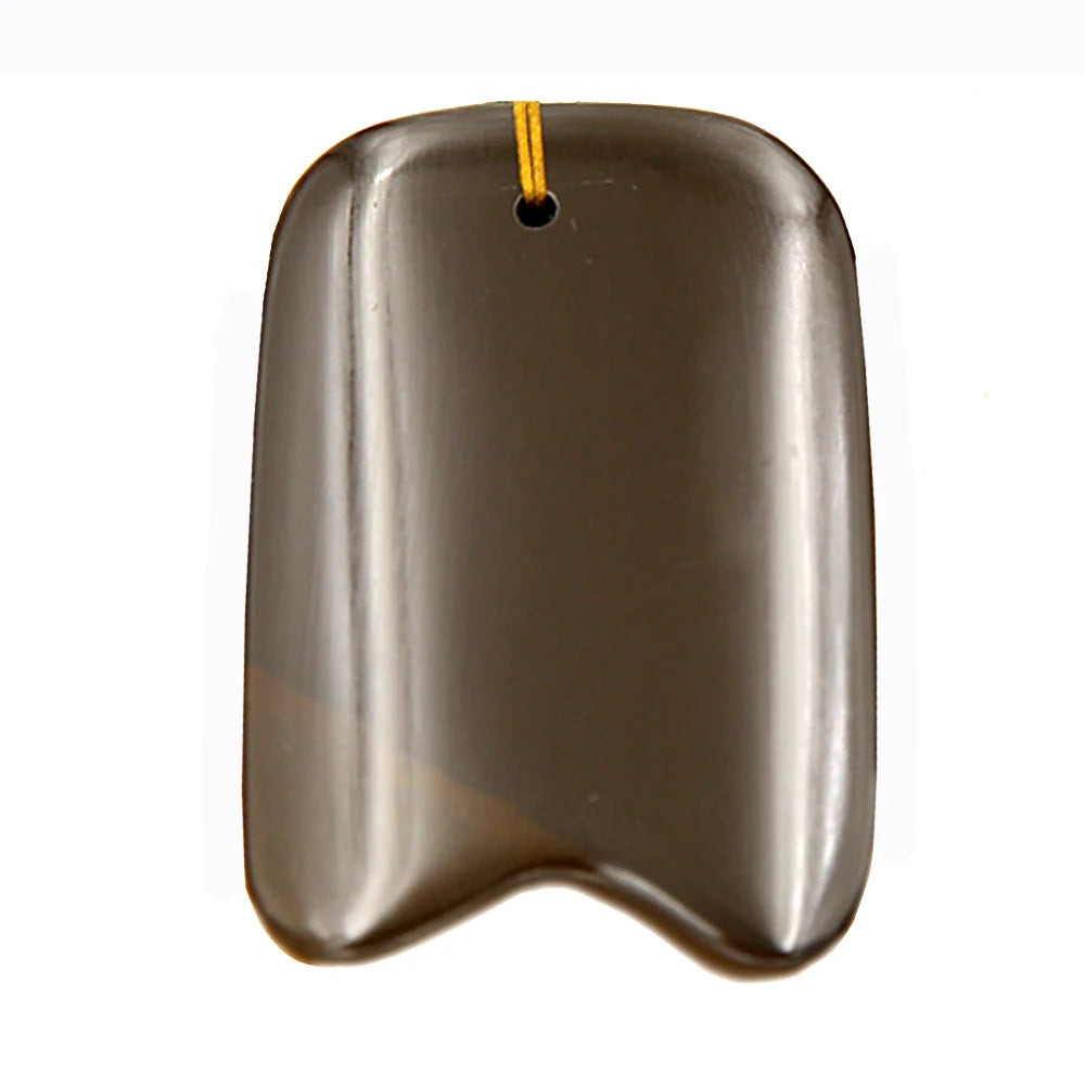 5A Grade Si Bin Bian Stone Massage Guasha Beauty Face Plate scratching Massager Tool body face slimming scraper V-line face