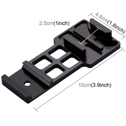 Camera Gun Rail Side Mount for GoPro HERO 9 Black / HERO8 Black / Max / HERO7, DJI OSMO Action, Xiaoyi Camera Accessories