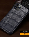 100% Natural Crocodile Leather Phone Case for iPhone 16 15 Pro Max 14 ProMax Pro 16 Plus 15Pro 16Pro 14Plus Luxury Cover