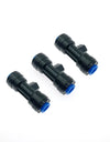 10pcs 1/4'' Tube OD Plastic Slip Lock (Quick Connect) Garden Fogging Misting Nozzle Tees with Brass Sprayer (0.1-0.6mm)