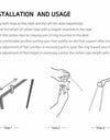 Work Table Computer Desk Footrests Mini Portable Comfortable Relaxing Leg Hammock Adjustable Office Footrest Foot Hammock