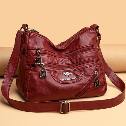 Shoulder Crossbody Bags for Women High Quality Soft Pu Leather Messenger Bag for Girls Purse And Handbags