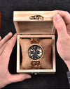 Zebra Handmade Wood Watch Quartz Classic Wristwatch Auto Date Stopwatch