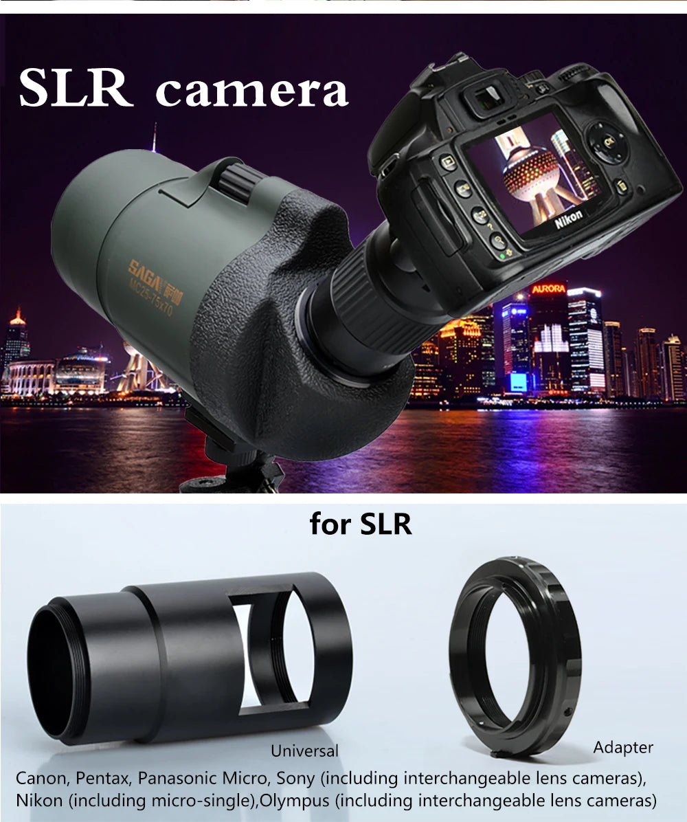 Professional Spotting Scope, Monocular Telescope,  Waterproof Telescope, Hunting Bird Watching Target, MC25-75x70 Zoom