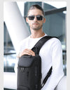 Multi functional Men's Oxford Crossbody Bag Anti-theft Shoulder Bags Short Trip Messenger USB Charging Chest Bag Pack