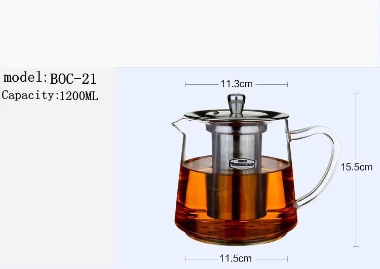 Induction cooker special pot boil tea dedicated cooker glass pot stainless steel liner kettle flower tea pot