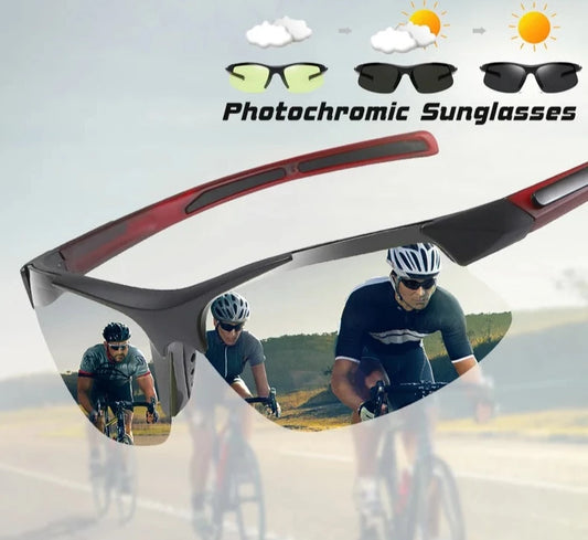 Outdoor Sport Photochromic Sunglasses Men Polarized Day Night Vision Sun Glasses Lady Driving Goggles