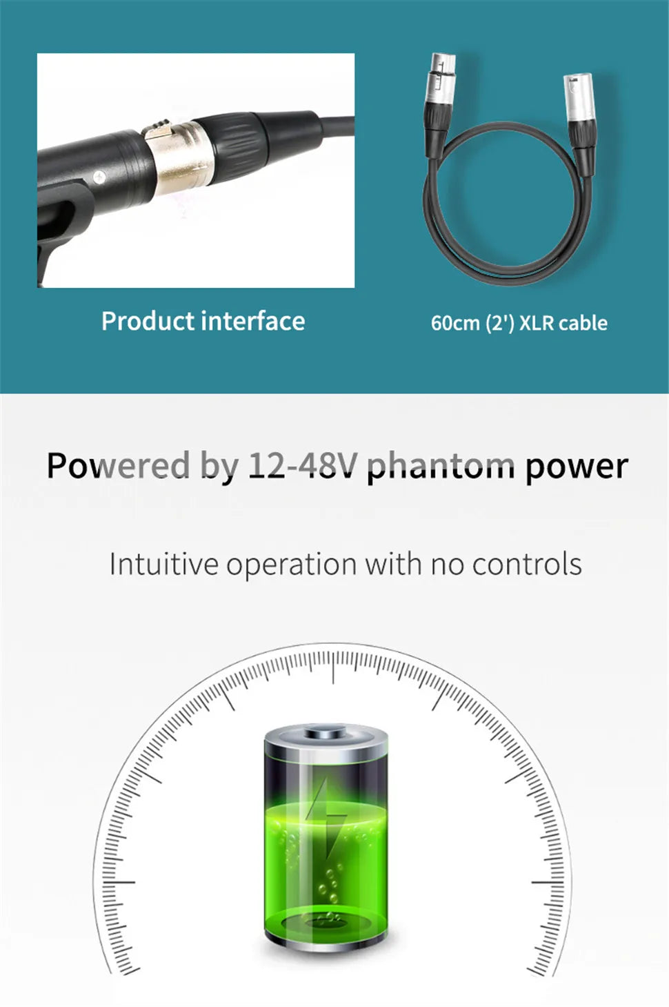 BY-BM6040 Cardioid On-camera Shotgun Microphone for Youtube Recording Broadcast TV Shoots Location Shooting Documentaries