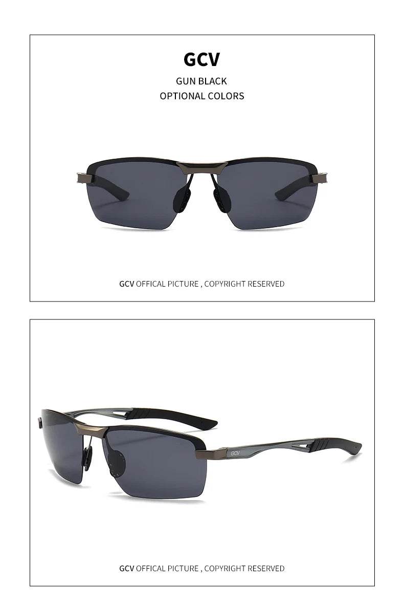 Ultralight Aluminium Magnesium Polarized UV400 Mirror Sports Sunglasses for Men Outdoor Driving Glasses