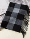 Classic lattice men soft shawl plaid scarves shawl wraps shawl neckerchief headband muffler