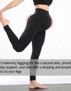 Maternity Leggings Over The Belly Pregnancy Pants High Waist Belly Support Tights for Mothers Pregnant Women Body Shaping Pants
