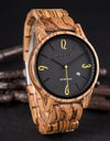 Wooden Wristwatch Wrist Band Man Luxury Calendar Quartz  Simple Date Display Wood Watch