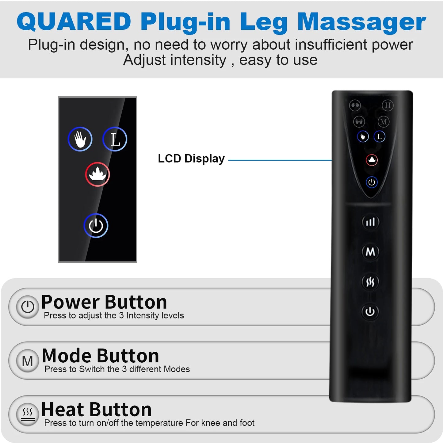 360° Foot air pressure leg massager USB promotes blood circulation, body massager, muscle relaxation, lymphatic drainage device