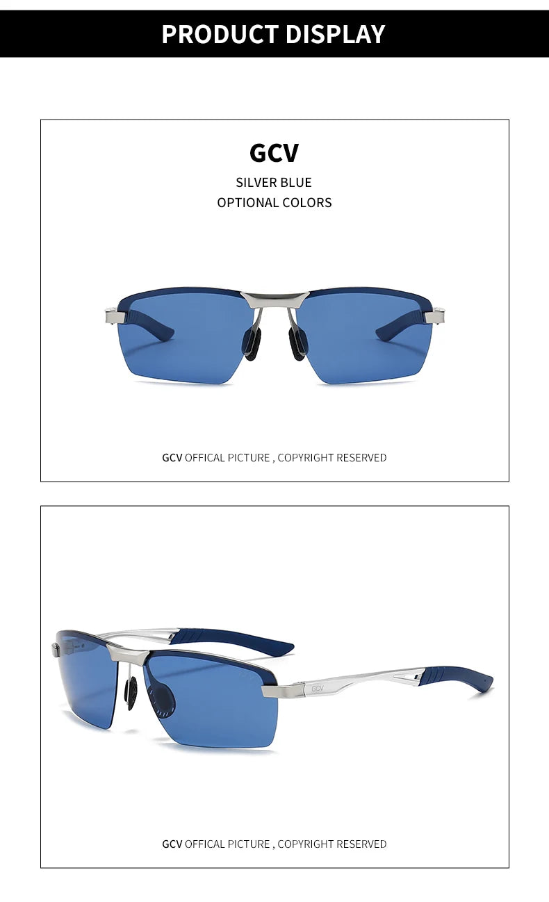 Ultralight Aluminium Magnesium Polarized UV400 Mirror Sports Sunglasses for Men Outdoor Driving Glasses