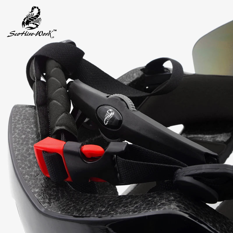 Ultralight Cycling Helmet With Protective Goggles For Road And MTB