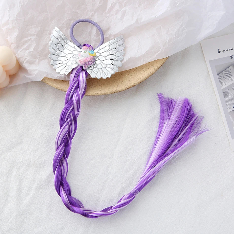 Princess Braid Elsa Headband Hairpiece Cosplay Braided Wigs for Elsa Dress Up Set for Toddler Girls Party Wedding Birthday