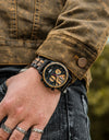 Wood Watch Private Custom Logo Engraving Message Quartz Wristwatches Chronograph