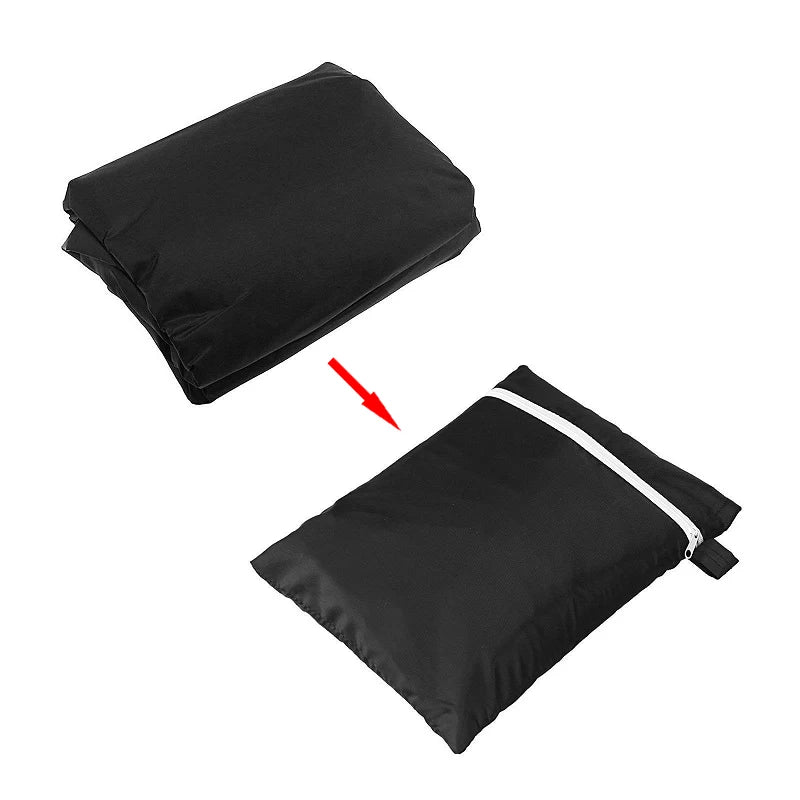 BBQ Grill Cover Waterproof Heavy Duty 190T/210D Anti-Dust Barbecue Protector with Storage Bag