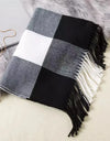 Classic lattice men soft shawl plaid scarves shawl wraps shawl neckerchief headband muffler