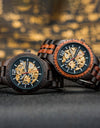 Mechanical Watch Classic Wooden Automatic Wristwatches Present