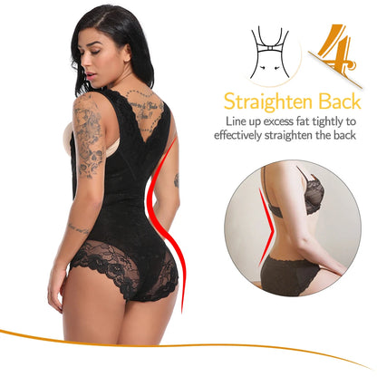 Women's Shapewear Waist Trainer Bodysuits Slimming Underwear Seamless Full Body Shaper