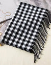 Classic lattice men soft shawl plaid scarves shawl wraps shawl neckerchief headband muffler