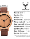 Bamboo Wooden Quartz Wristwatch for Lover Nylon Strap Couple Customize Watches