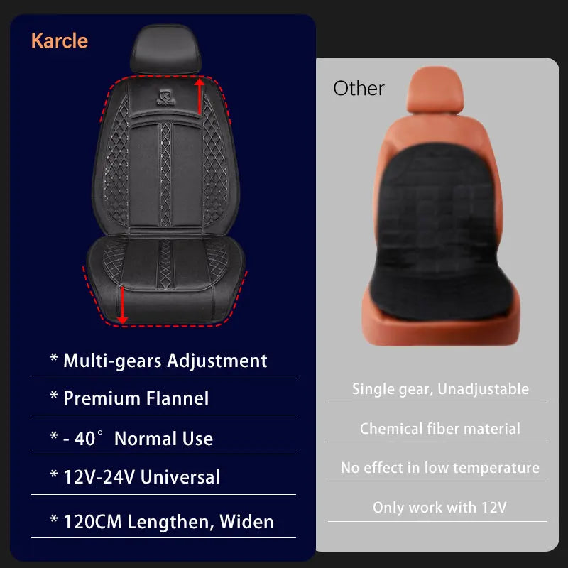 12V 24V Heated Car Seat Cover Universal Winter Electric Heating Cushion