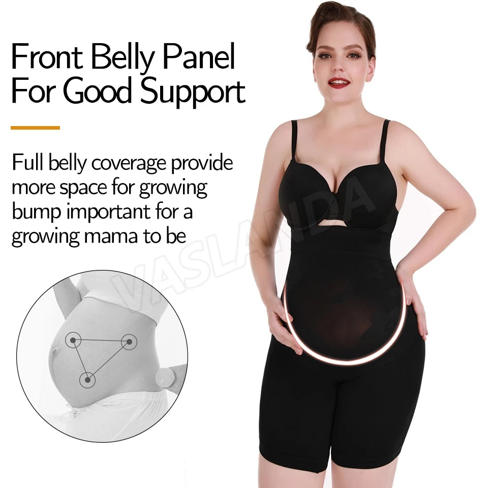 Maternity Shapewear for Under Dresses Pregnant Women Shorts Seamless Pregnancy Underwear Over Belly Support Panty Short Pants