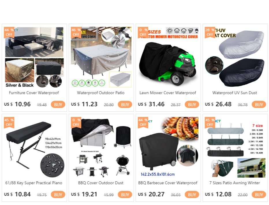 90 Sizes Waterproof Outdoor Patio Garden Furniture Covers Rain Snow Chair Cover for Sofa Table Chair Dust Proof Gray Black