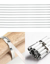 100Pcs 304#Stainless Steel Cable Ties 4.6mm Heavy Duty Self-Locking Cable Zip Tie Multi-Purpose Metal Exhaust Wrap Locking Ties