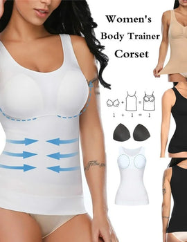 Tank Tops Wide Strap Camisole with Built in Padded Bra Vest Shelf Bra Casual Camisole Sleeveless Top for Daily Weari