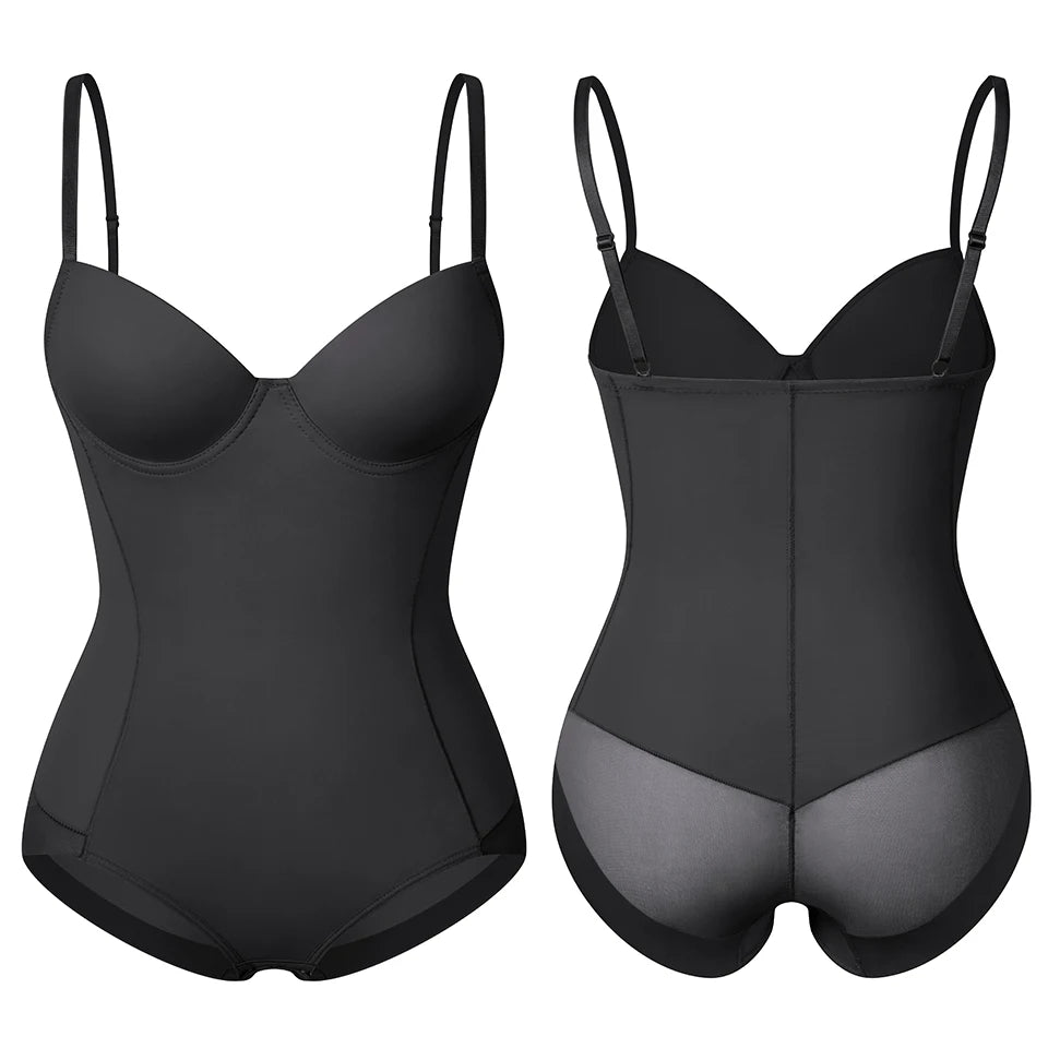 Women Shapewear Bodysuits Waist Trainer Vest Slim Full Body Shaper Built-In Bra Camisole Tops Tummy Control Slimming Underwear