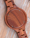 Fashion Wood Watch Magnetic Female Clock Quartz Wrist watches Ladies Roman Dial