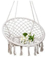 Nordic Style Hammock Chair Tassels Dreamy Round Hanging Chair Cotton Rope Macrame Swing Chairs
