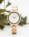 Casual Fashion Ladies Watches Maple Wood Wristwatch Quartz